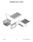 Diagram for 09 - Freezer Shelf Parts