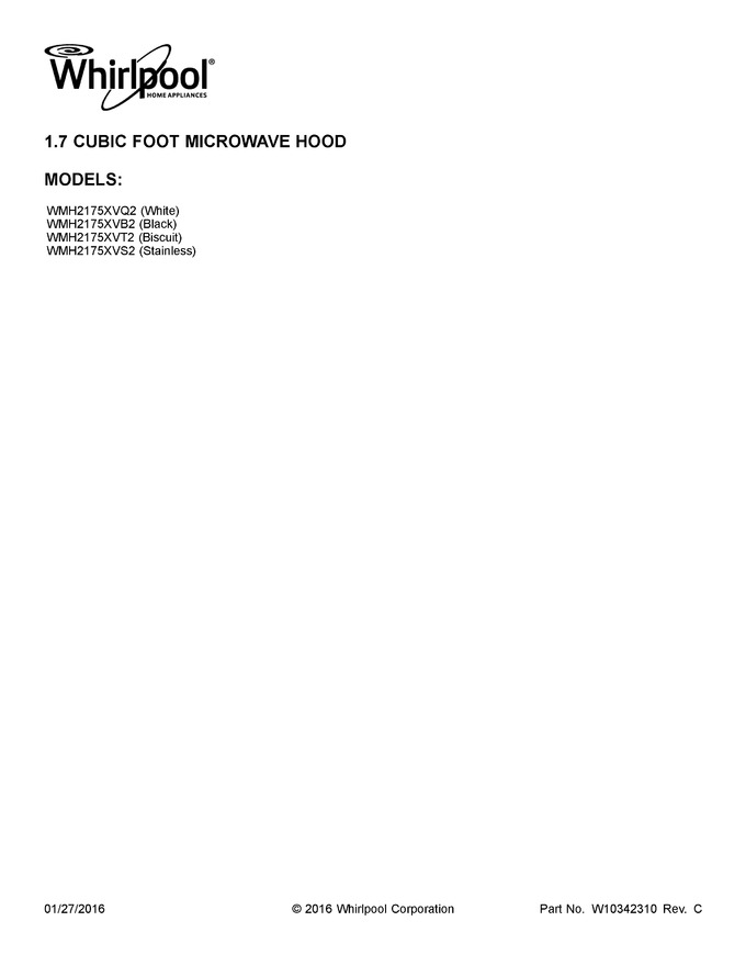 Diagram for WMH2175XVQ2