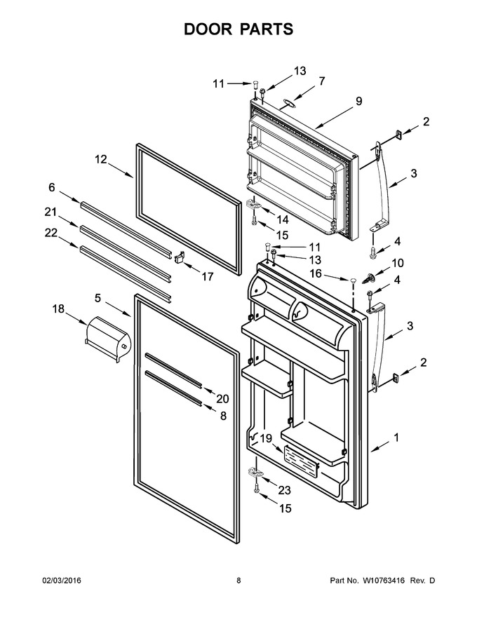 Diagram for WRT318FMDW00