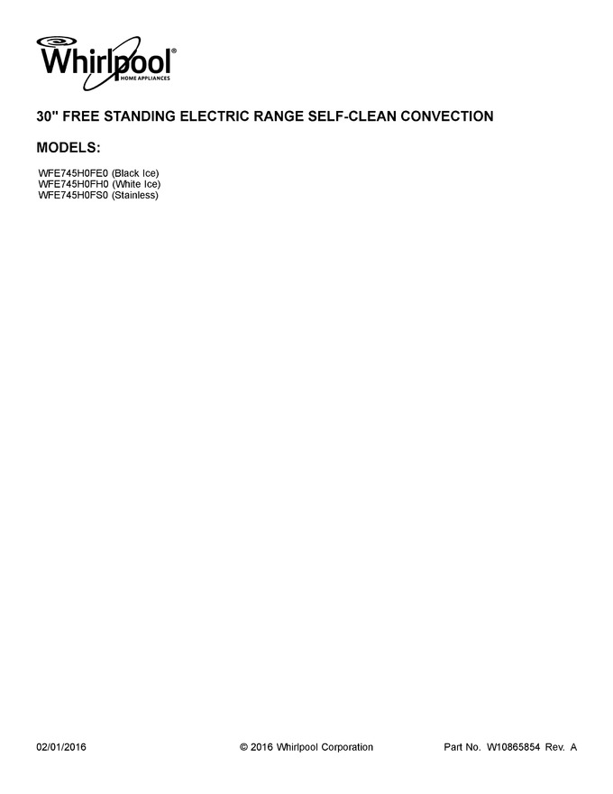 Diagram for WFE745H0FE0