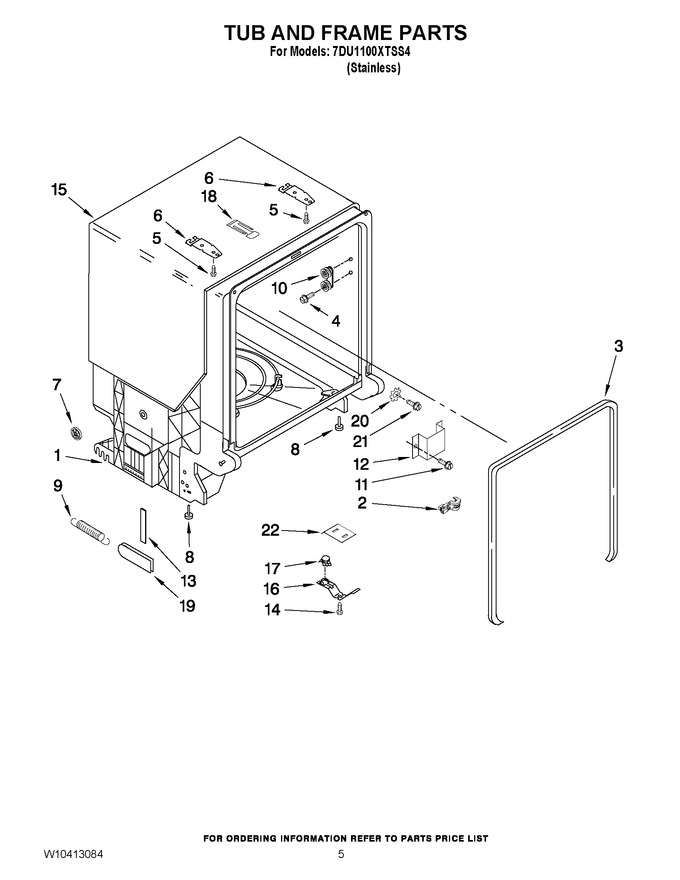Diagram for 7DU1100XTSS4