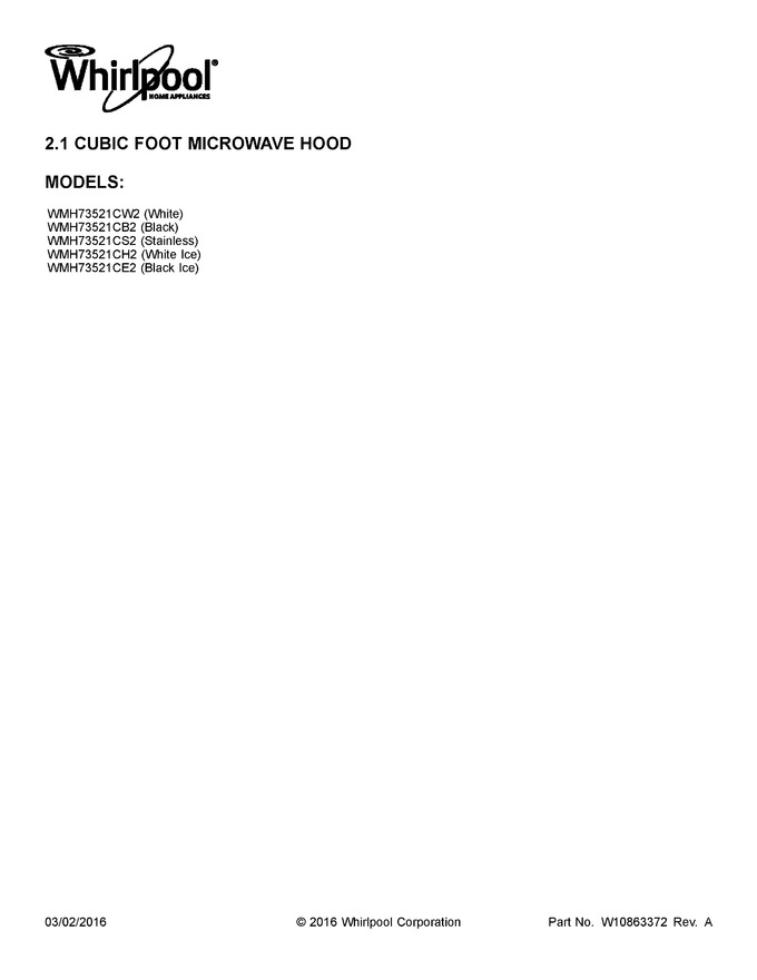 Diagram for WMH73521CW2