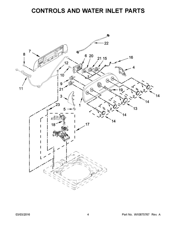 Diagram for WTW4816FW0