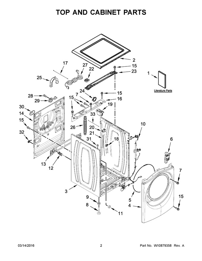 Diagram for WFW8740DC1