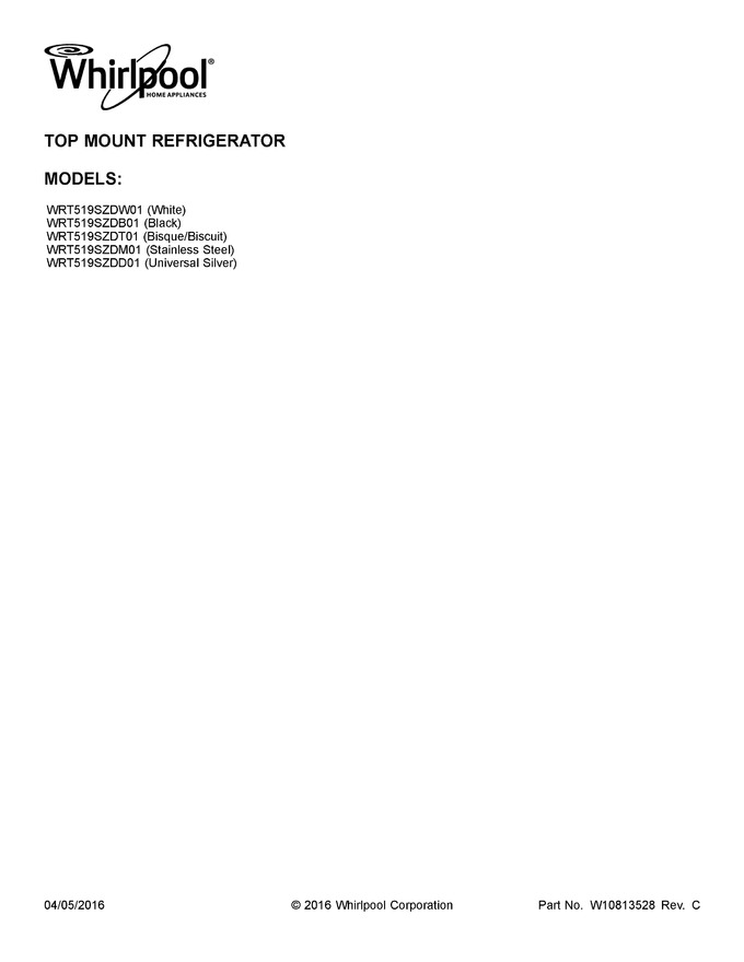 Diagram for WRT519SZDM01