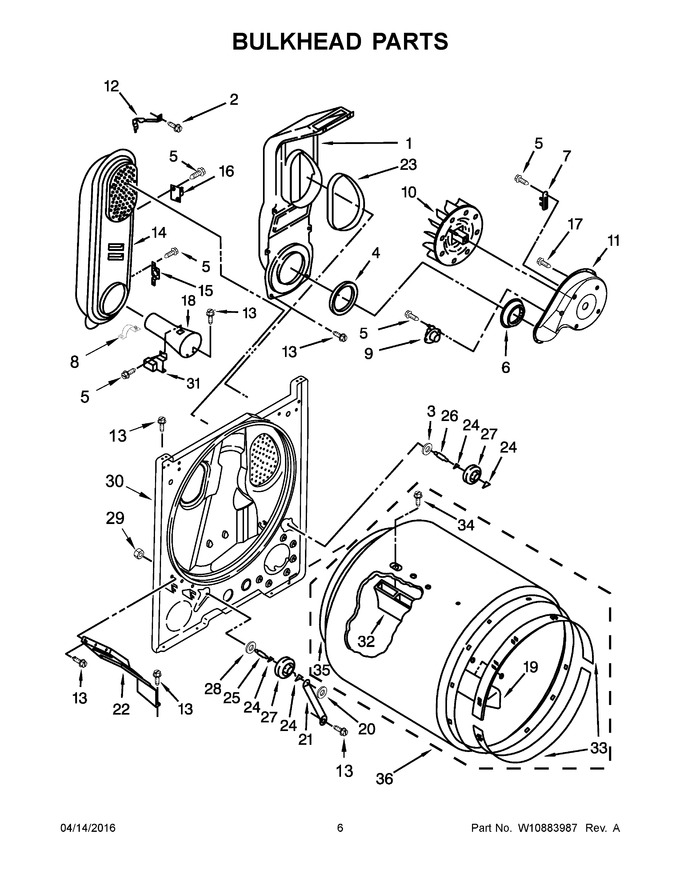 Diagram for WGD4916FW0
