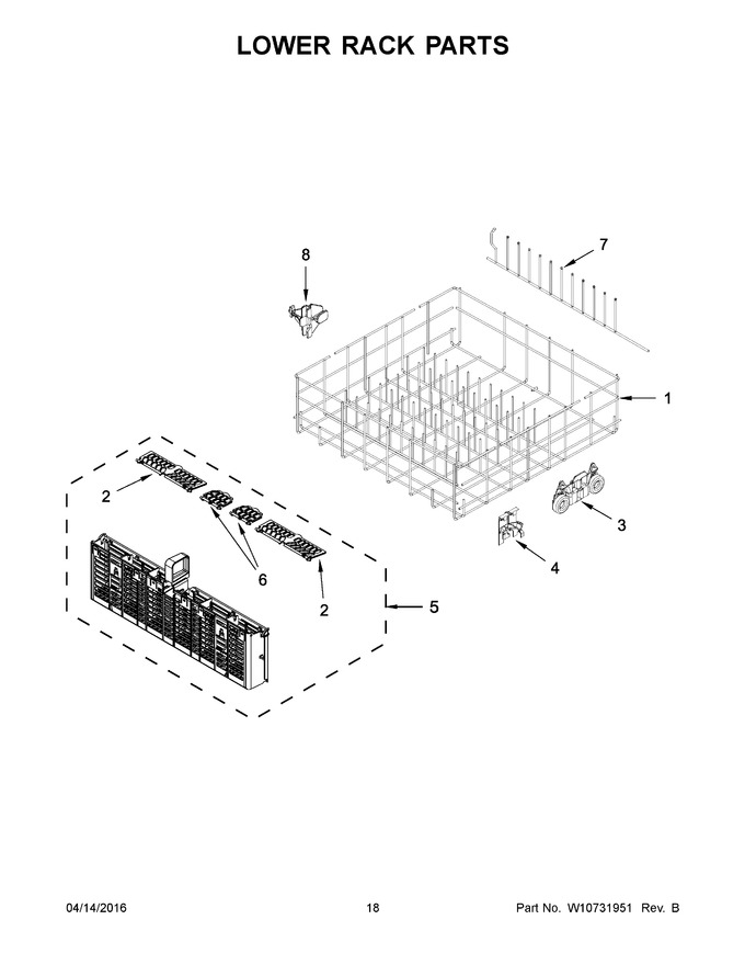 Diagram for WDF760SADW0