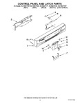 Diagram for 02 - Control Panel And Latch Parts