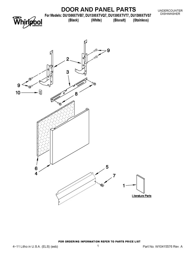 Diagram for DU1300XTVT7