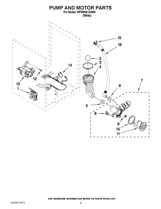 Diagram for WFW9451XW00