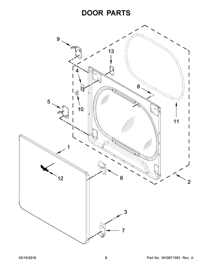 Diagram for WGD8000DW3