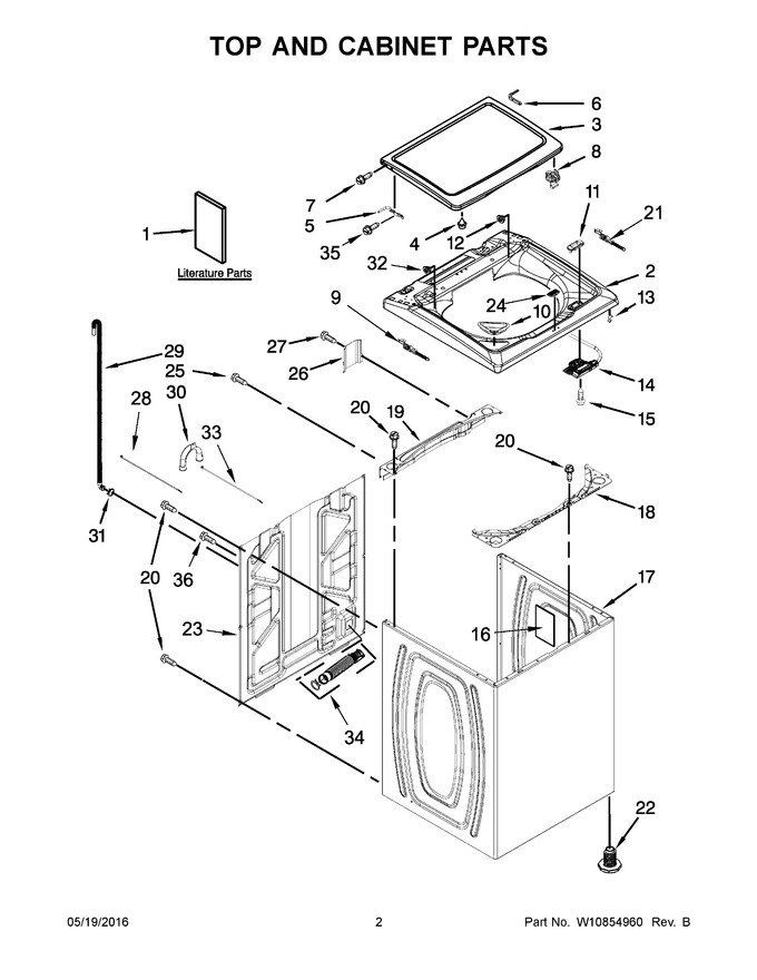 Diagram for 7MWTW5622BW1