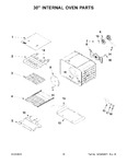 Diagram for 10 - 30" Internal Oven Parts