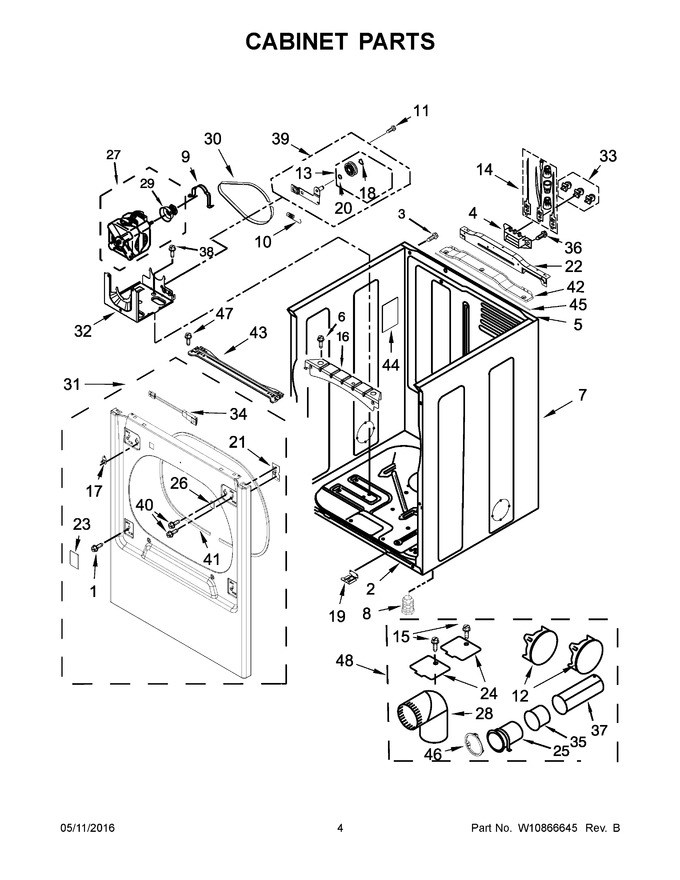 Diagram for WED8000DW3