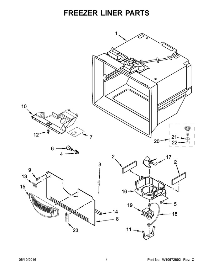 Diagram for WRB119WFBW00