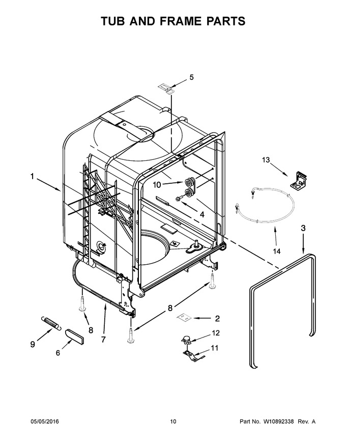 Diagram for WDP340PAFW0