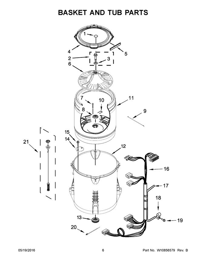 Diagram for 7MWTW5521BW1
