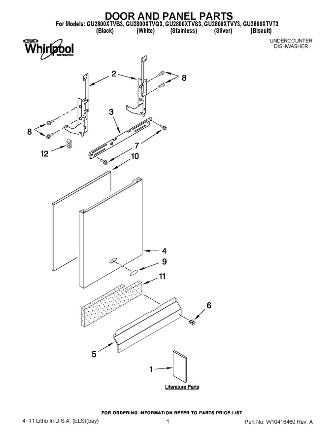 Diagram for GU2800XTVS3