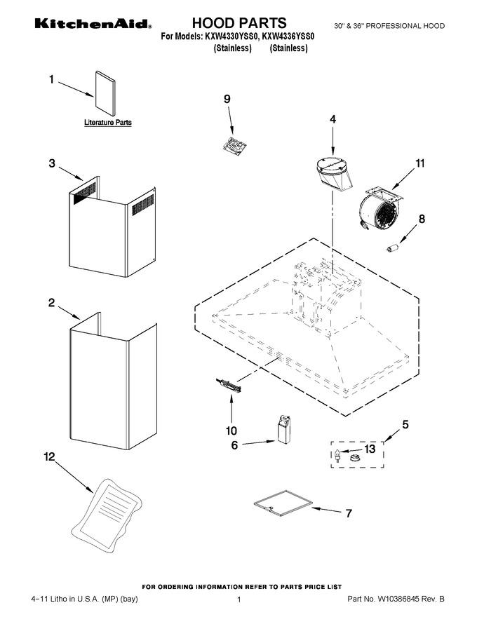Diagram for KXW4330YSS0