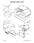 Diagram for 04 - Freezer Liner Parts