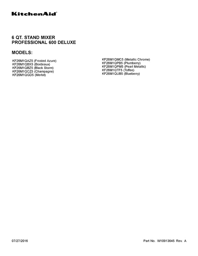 Diagram for KF26M1QTF5