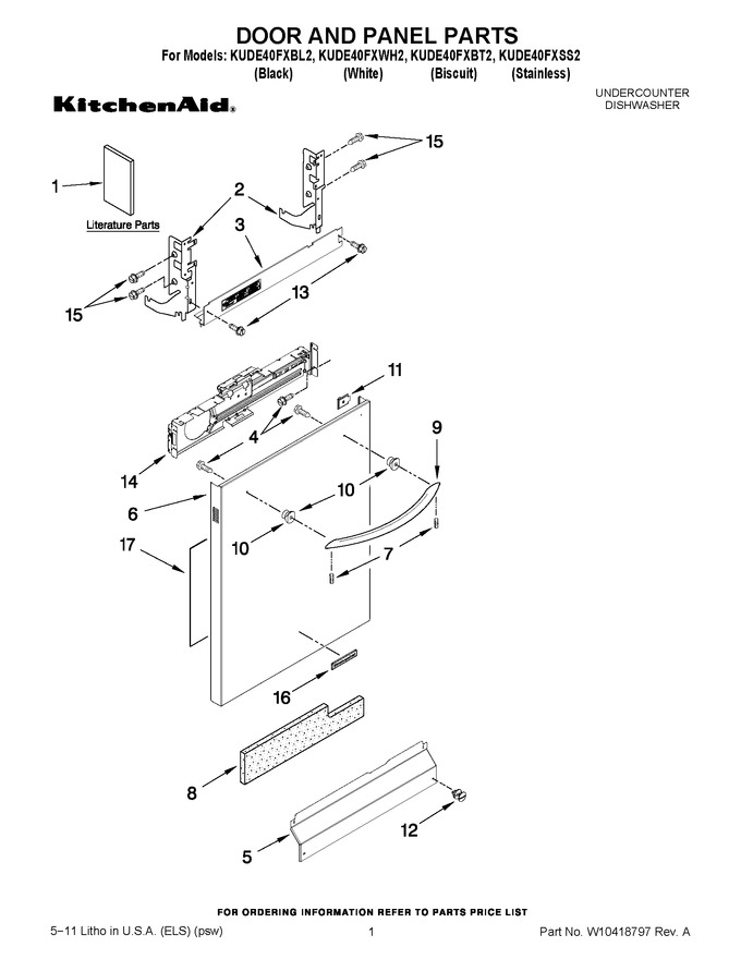 Diagram for KUDE40FXBL2