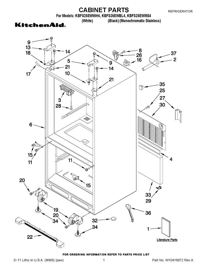 Diagram for KBFS25EWBL4