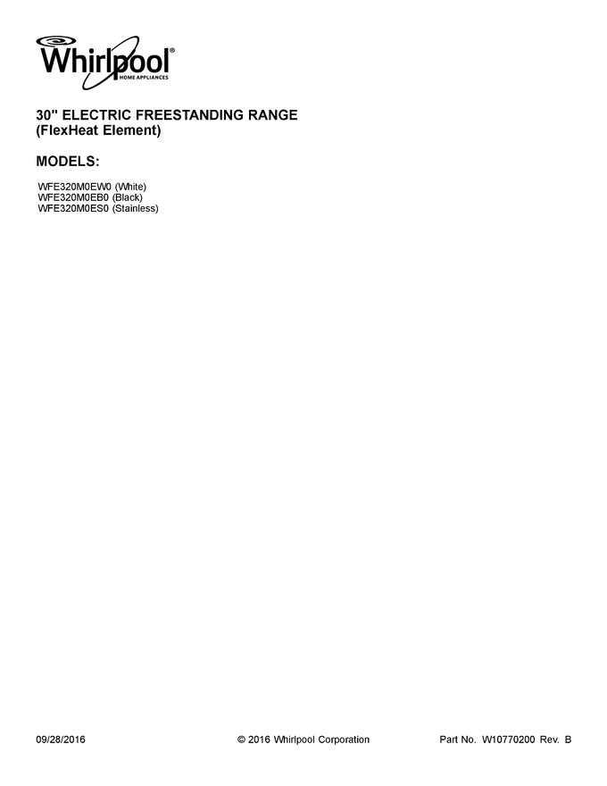 Diagram for WFE320M0EB0