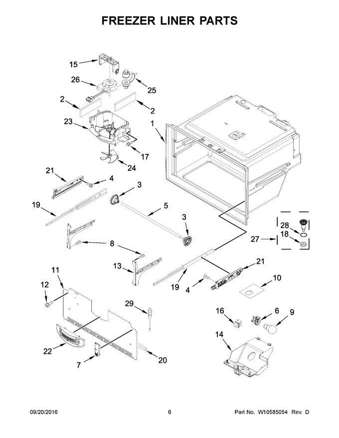 Diagram for WRX735SDBH00