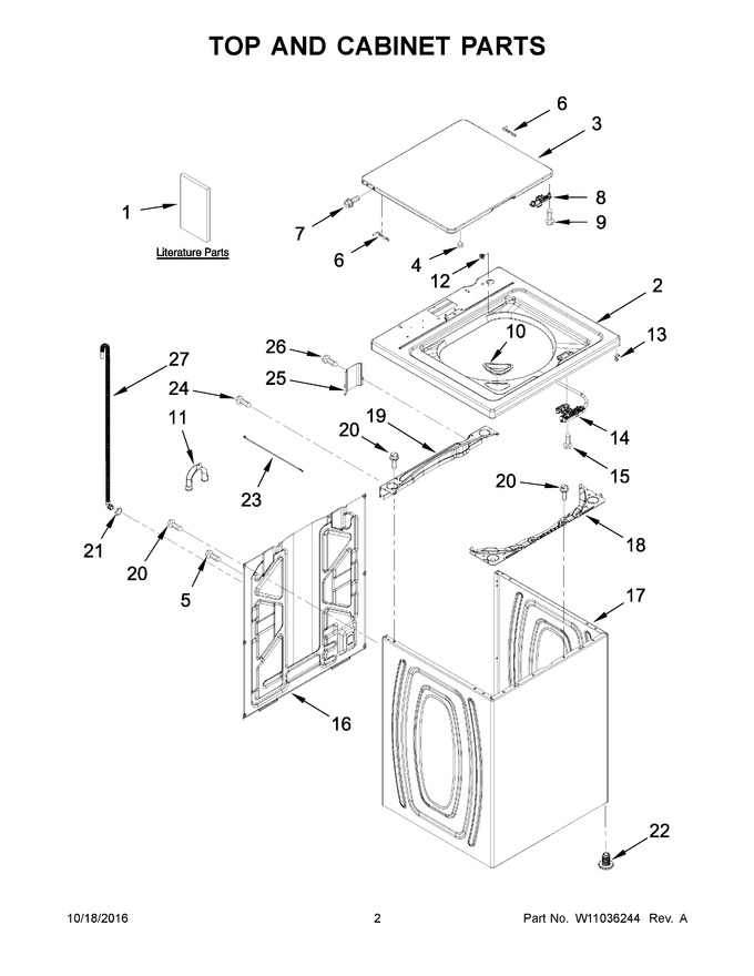 Diagram for WTW4815EW2