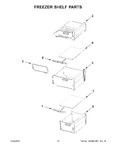 Diagram for 07 - Freezer Shelf Parts