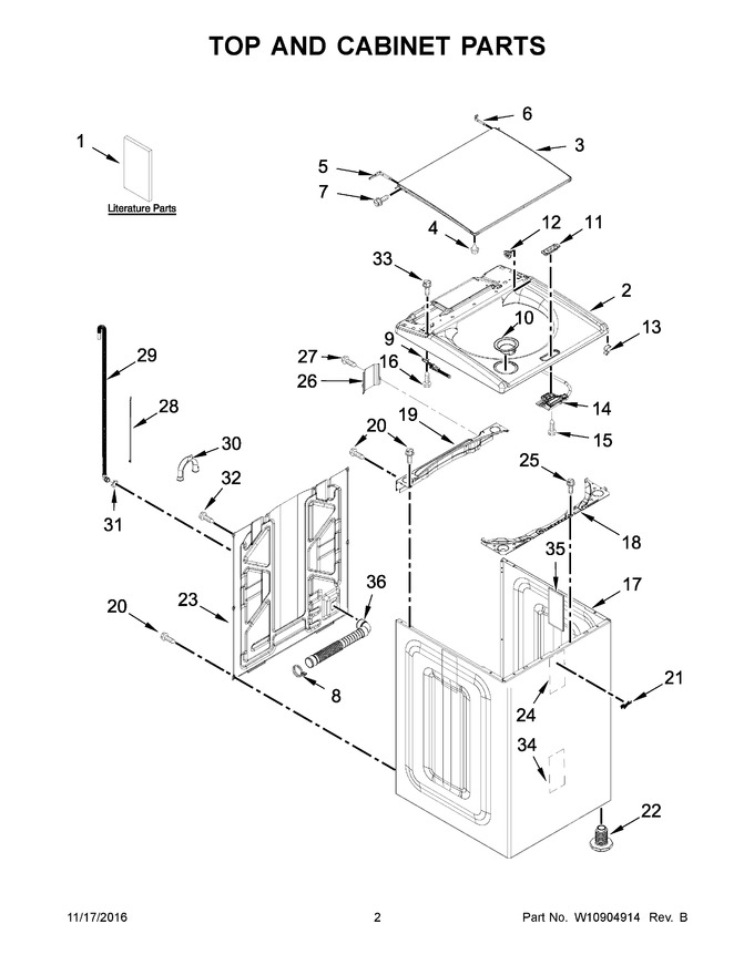 Diagram for WTW8500DR1