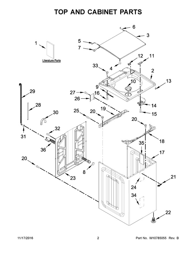Diagram for WTW8700EC0