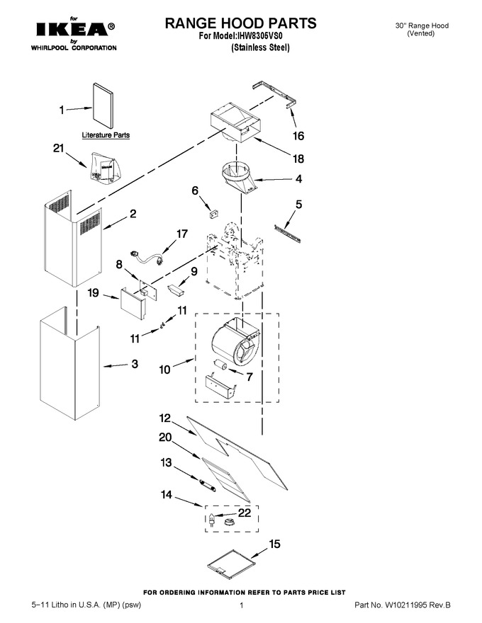 Diagram for IHW8305VS0