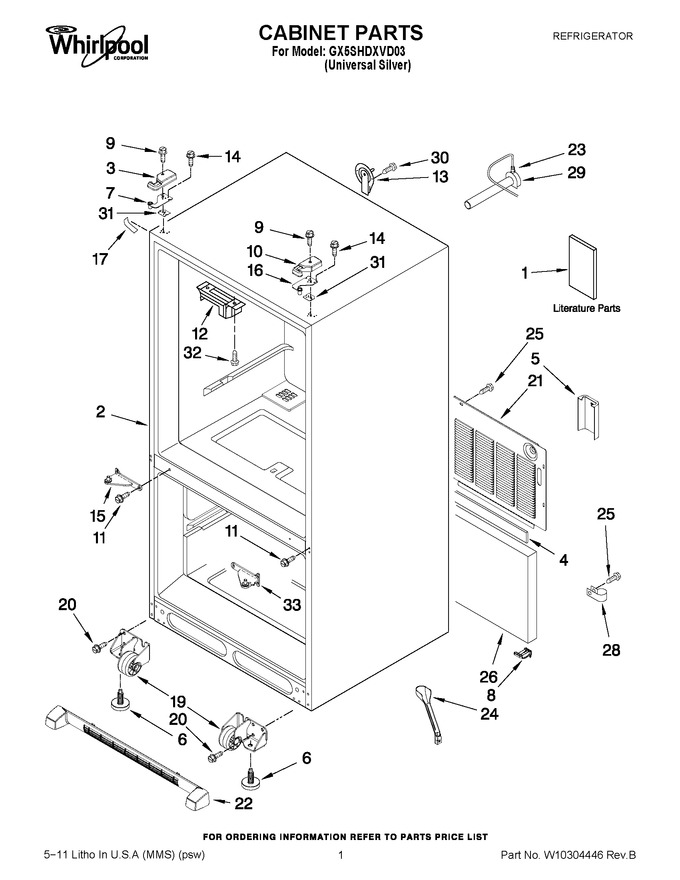 Diagram for GX5SHDXVD03