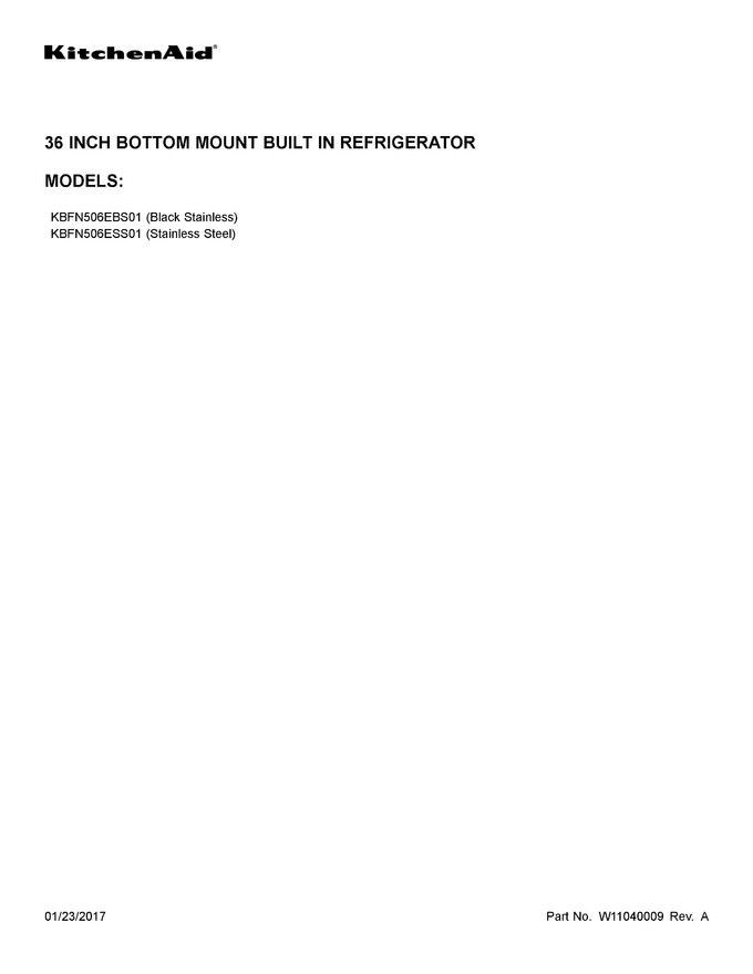 Diagram for KBFN506ESS01