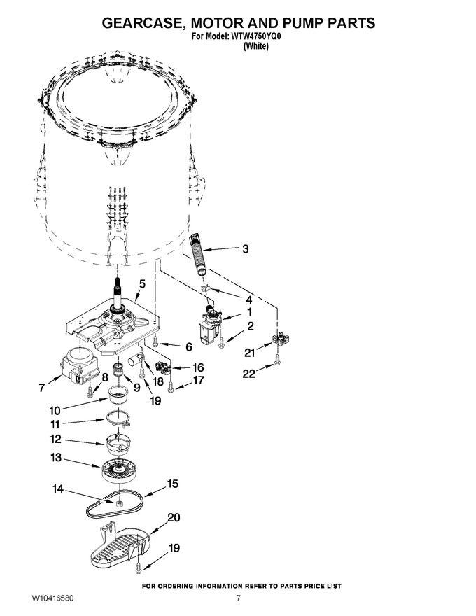 Diagram for WTW4750YQ0