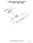 Diagram for 02 - Control Panel And Latch Parts