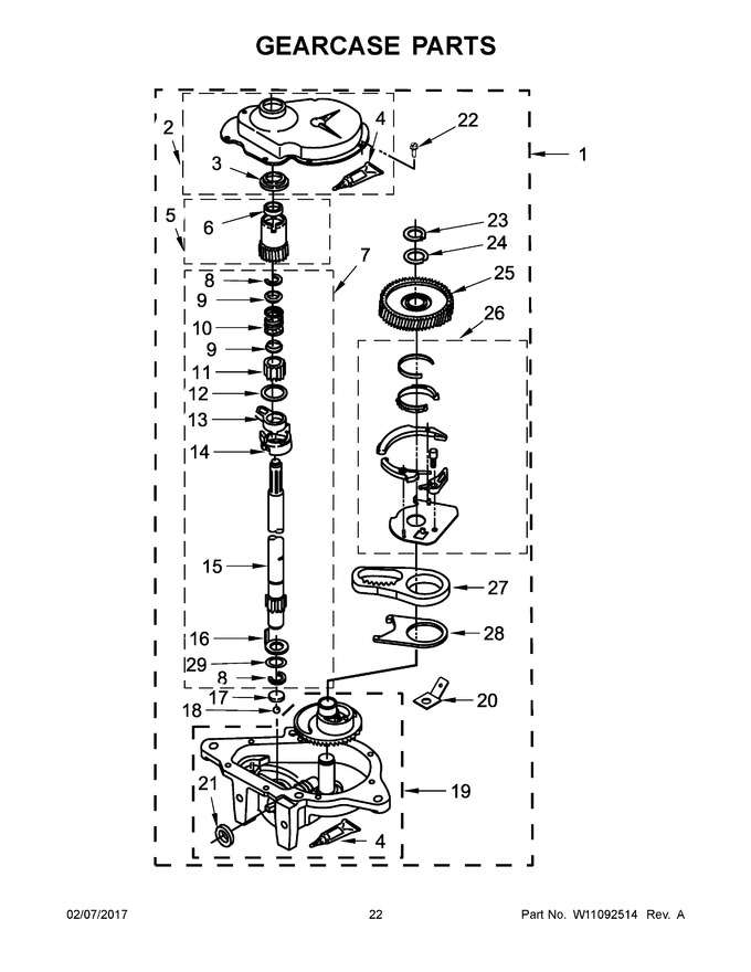 Diagram for WGTLV27FW0