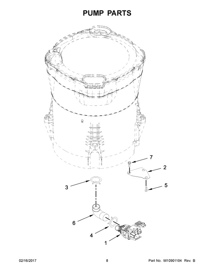 Diagram for WTW7300DW1