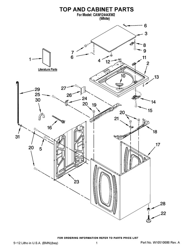 Diagram for CAW12444XW2