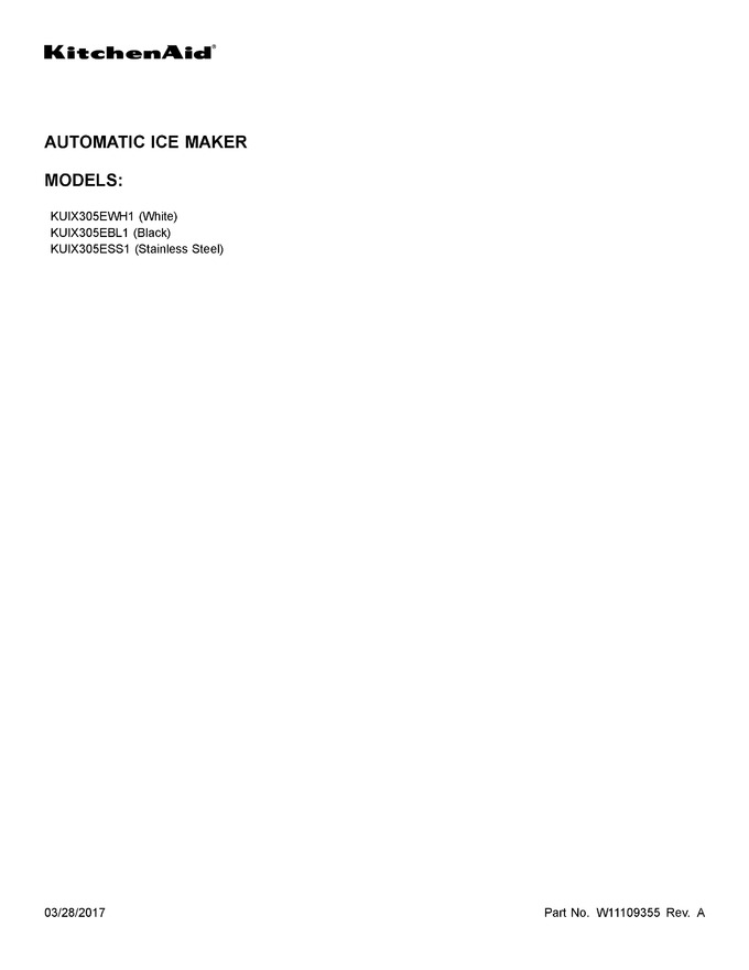 Diagram for KUIX305EBL1