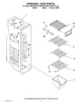 Diagram for 04 - Freezer Liner Parts