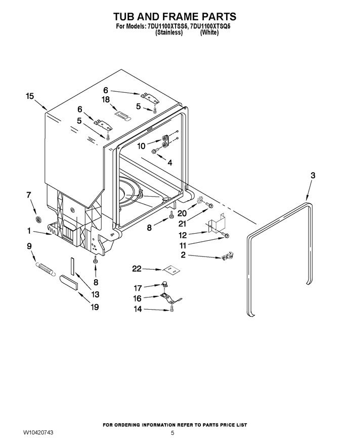 Diagram for 7DU1100XTSS5