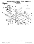 Diagram for 01 - Washer/dryer Control Panel Parts