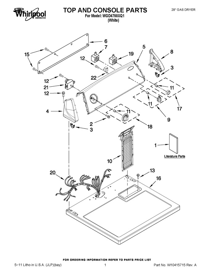 Diagram for WGD4750XQ1