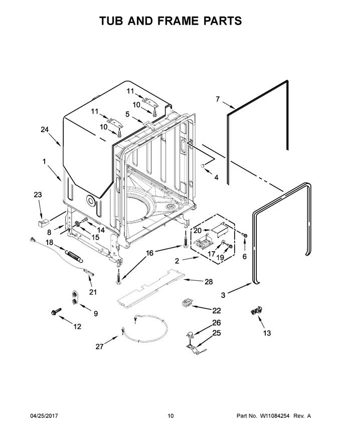 Diagram for KDTE104EWH4