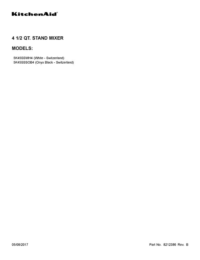 Diagram for 5K45SSWH4