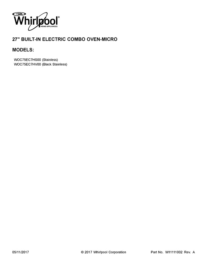 Diagram for WOC75EC7HV00