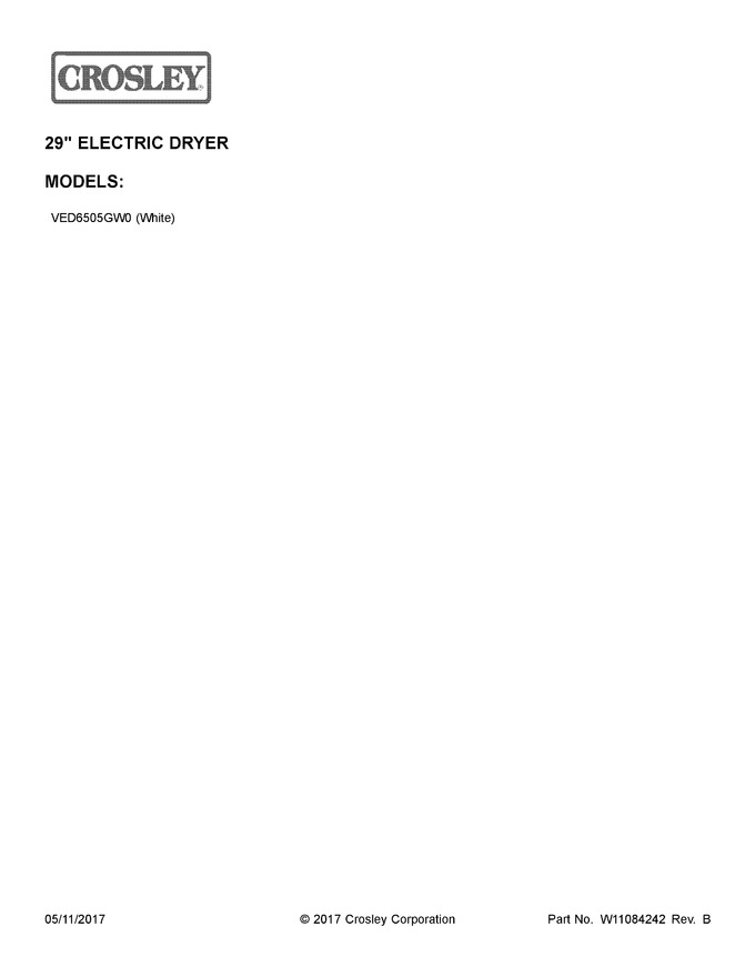 Diagram for VED6505GW0